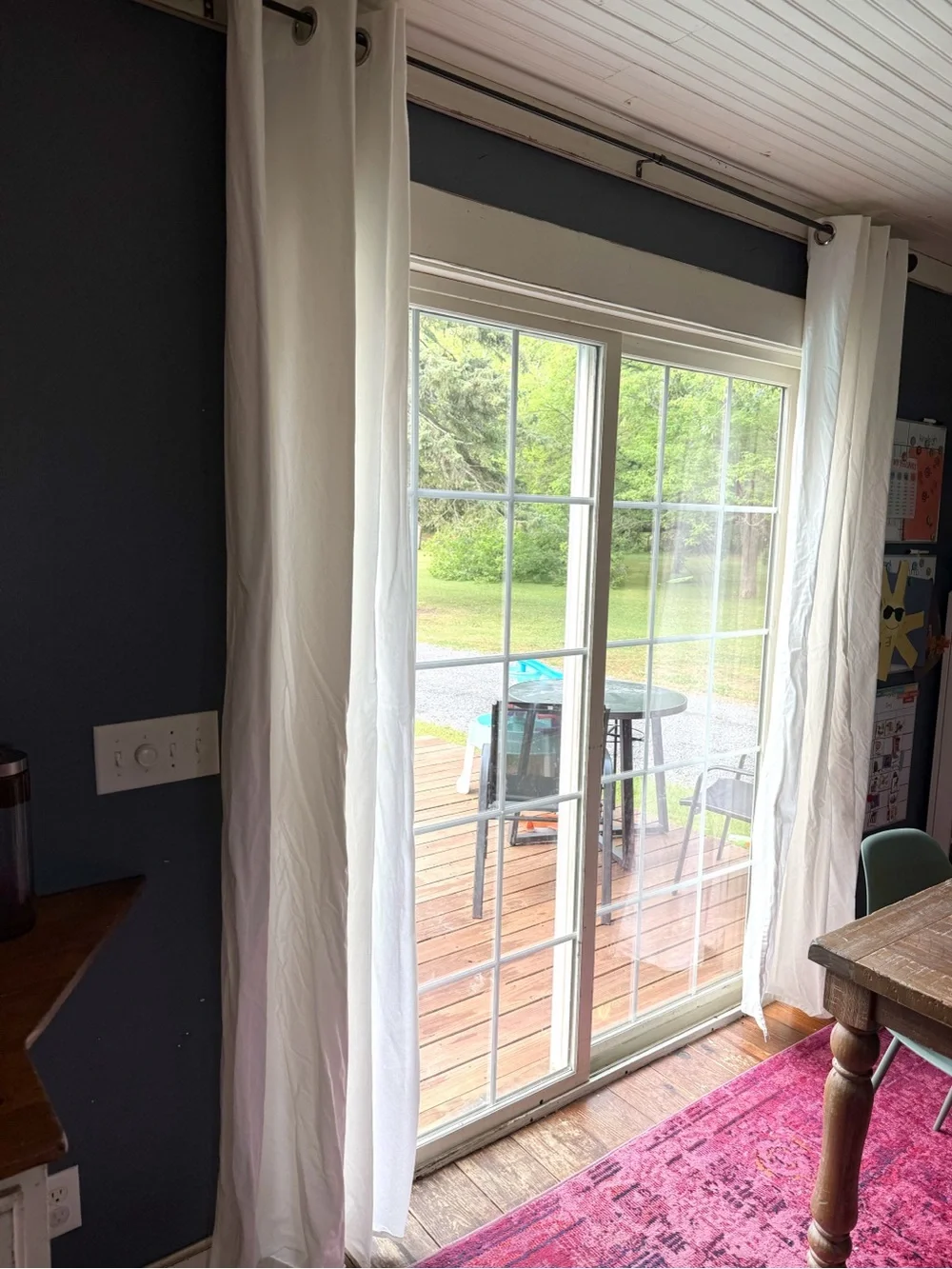 IKEA | Merete Room Darkening Curtains Pair White 57x98” Grommet Floor Length GUC